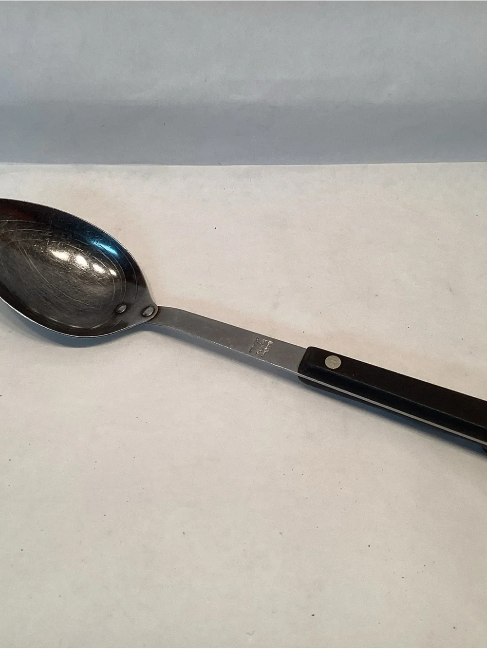 VIntage Maid of Honor Stainless Cooking Serving Spoon Measuring Marks Utensil